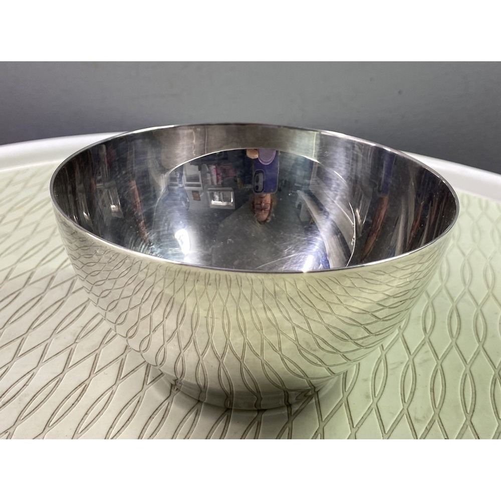Vintage Webster Wilcox Sterling‎ Silver Plated Serving Bowl 4" Dx 3" W